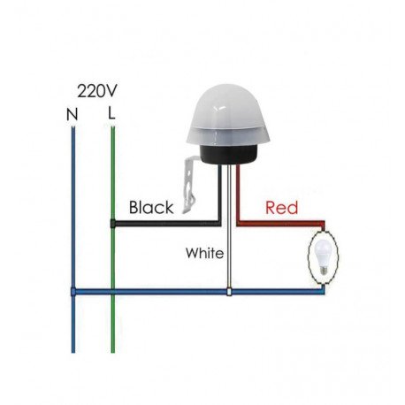Sensor crepuscular para interior IP20, 10A
