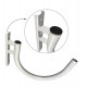 Brazo VERA Curvo 60mm para Columna y Pared Galvanizado