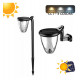 Solar LED-wandlamp 3x1 200 lm CCT IP54