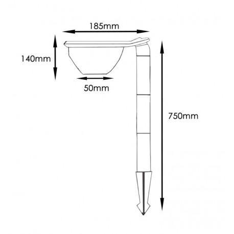 Aplique Solar LED 3X1 - 200Lm - CCT - IP54
