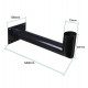 Soporte para Farola Solar - para  Pared - Acero - Negro - 54 cm