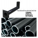 LED Street Light Pole Bracket - Steel - Black - 54 cm