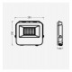 Foco Proyector LED 50W AURORA - Chip Lumileds 140Lm/W