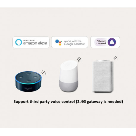 TRIAC + PUSH + RF 2.4GHz dimmer 100-240V AC | 500W | Tuya Smart App