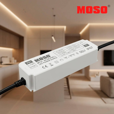 LED voeding MOSO 24VDC 60W IP67 serie MTS