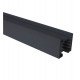 3-fase led rail aluminium 2 m zwart voor ledspots
