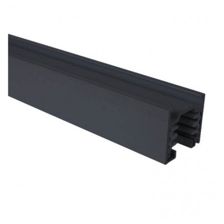 3-fase led rail aluminium 2 m zwart voor ledspots