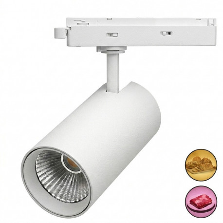 LED railspot NEW MAYA 28-40W monofase CRI92 Bridgelux