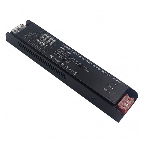 Fuente de Alimentación 150W 24V DC para Tiras LED CCT 2 y 3 Hilos Regulable DIP Switch