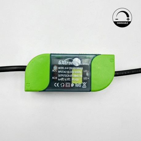 LED High Bay Driver TRIAC GXtronic 6W-9W-12W 300mA 4CCT