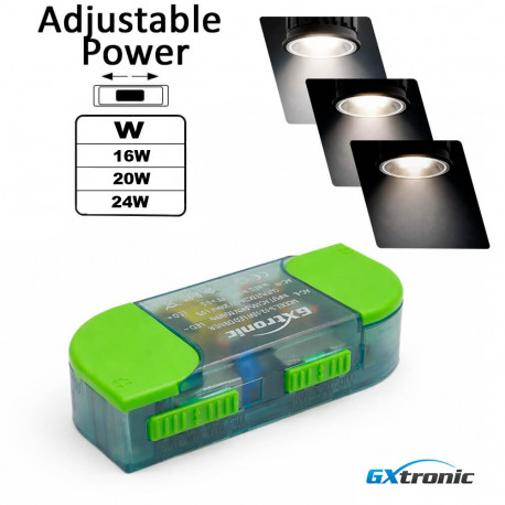 LED TRIAC Driver GXtronic 16-20-24W 600mA 24-42V DC 4CCT