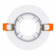 LED Recessed GU10 Adjustable Round White Trim (PC)
