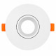 LED Recessed GU10 Adjustable Round White Trim (PC)