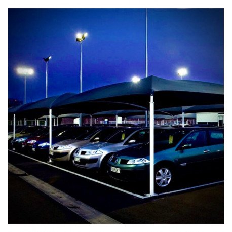 Soporte para 1, 2 o 3 Proyectores LED en columna farola exterior