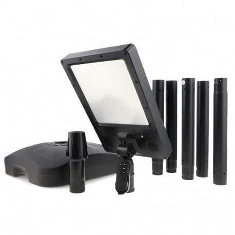 LED Solar Garden Light Kit 240W 2.5m Pole | 3CCT BT Audio