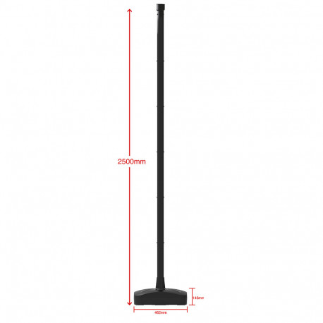 Solar LED tuinpaal 2,5 m + GardenSun 240W 3CCT