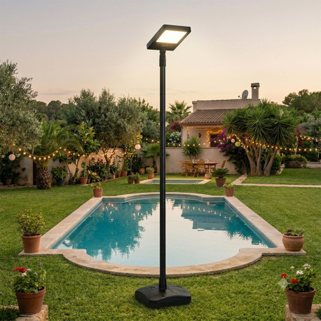 LED Solar Garden Light Kit 240W 2.5m Pole | 3CCT BT Audio