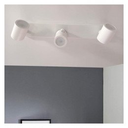 Wand- of plafondlamp led wit plafond 3x GU10 voor binnen minimalistisch