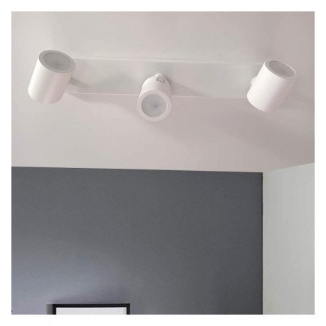 Wand- of plafondlamp led wit plafond 3x GU10 voor binnen minimalistisch