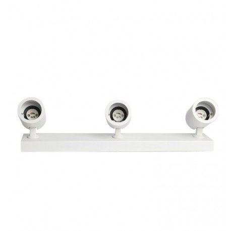 Aplique LED de techo blanco 3x GU10 para interior minimalista