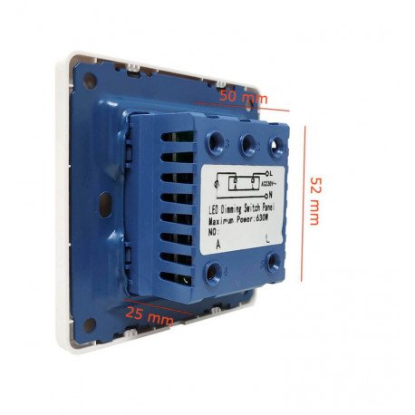Triac LED-dimmer 600W wandregelaar 220V AC