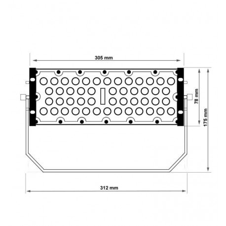 ledschijnwerper 50W 90° aluminium 6063 OSRAM Chip SMD3030-3D