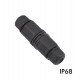Kabelconnector in I-vorm IP68 voor buiten, schroef en nylon