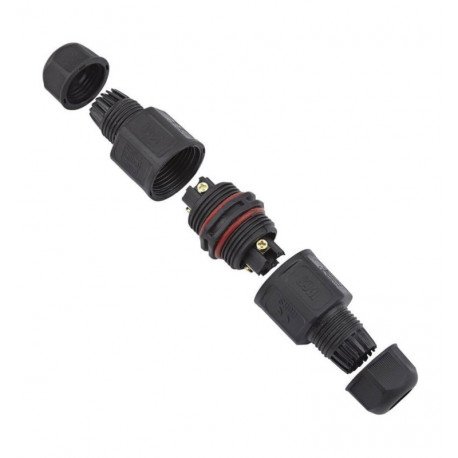 Kabelconnector in I-vorm IP68 voor buiten, schroef en nylon