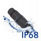 Kabelconnector in I-vorm IP68 voor buiten, schroef en nylon