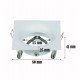 Downlight LED Aro fijo GU10-MR16 cromado mate orientable