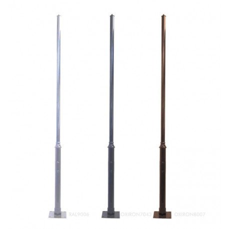 Columna REKA 3 m para farola exterior con pernos
