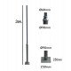 Columna REKA 3 m para farola exterior con pernos