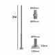 Columna REKA 3 m para farola exterior con pernos