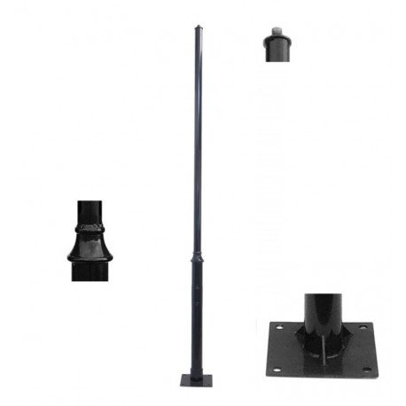 LED Street Light REKA Column 3 m with Anchor Bolts