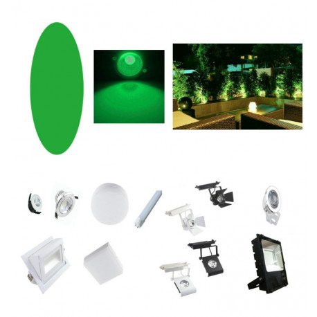 Groene filter voor ledarmatuur, decoratie en tuin