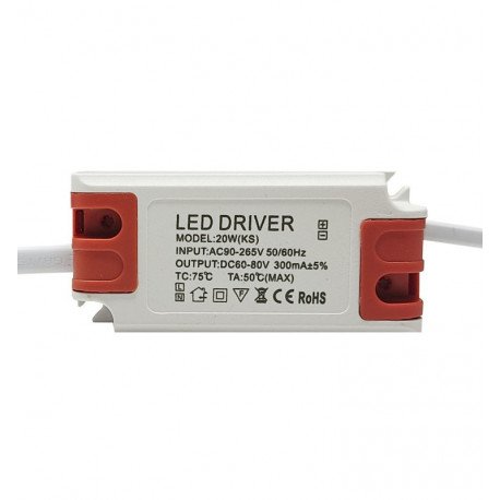 LED-driver 20W 300mA voor downlight en ledpanelen