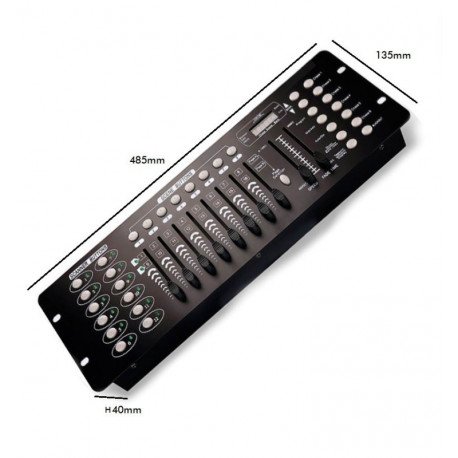 DMX512 besturingsconsole 192 kanalen met 8 scènes