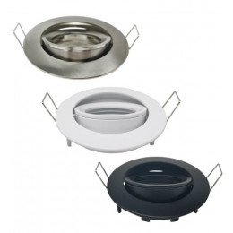 Inbouw led-spot kantelbaar GU10/MR16 aluminium Ø82mm