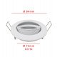 Inbouw led-spot kantelbaar GU10/MR16 aluminium Ø82mm