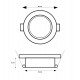 Inbouw led-spot kantelbaar GU10/MR16 aluminium Ø82mm