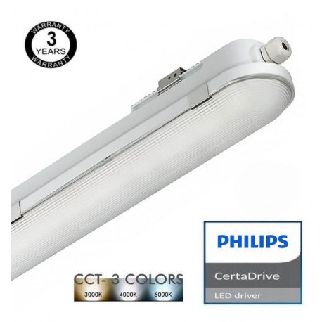 LED Armatuur waterdicht 40W 120cm 3CCT IP65 COREPLUS