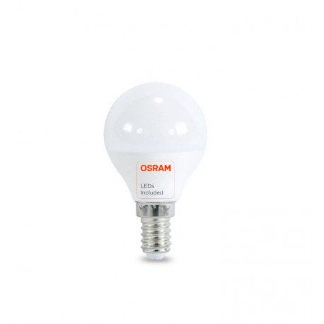 LED-lamp 6W E14 G45 220° OSRAM Chip DURIS sin flick
