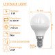 LED-lamp 6W E14 G45 220° OSRAM Chip DURIS sin flick