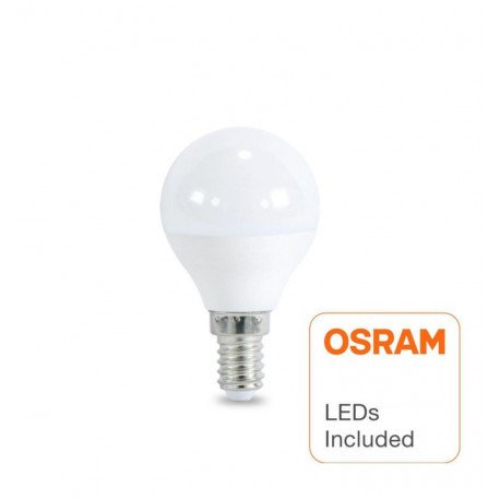 LED-lamp 6W E14 G45 220° OSRAM Chip DURIS sin flick