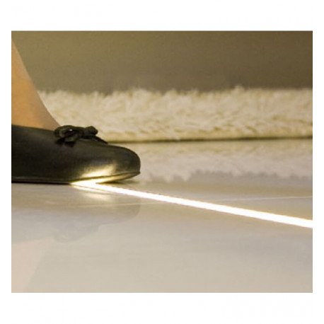 Perfil de aluminio para suelo con tapa translucida 2 metros