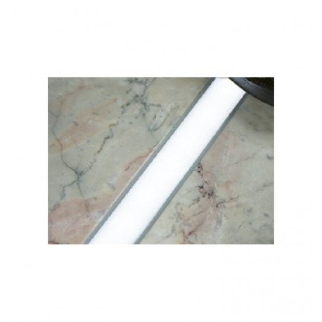 Perfil de aluminio para suelo con tapa translucida 2 metros