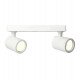 Plafond-wandlamp wit 2x GU10 inbouw (IP20)