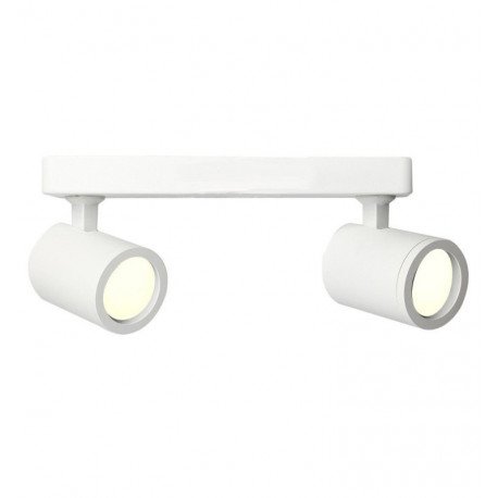 Aplique LED de techo blanco 2x GU10 para interior minimalista