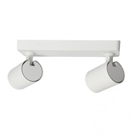 Plafond-wandlamp wit 2x GU10 inbouw (IP20)
