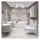 Plafond-wandlamp wit 2x GU10 inbouw (IP20)